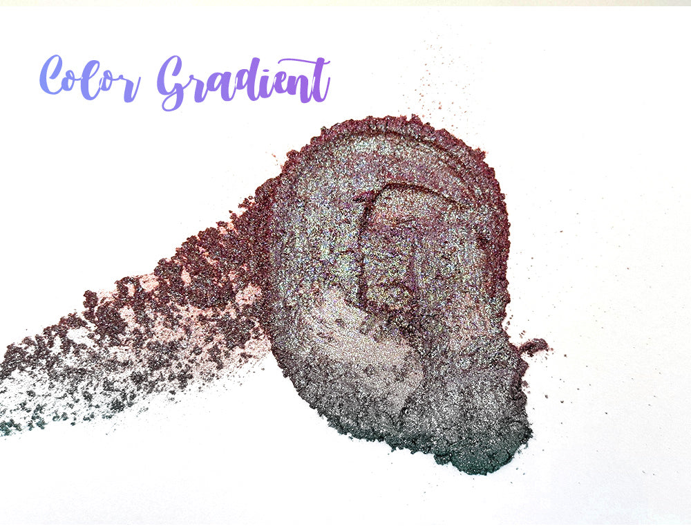 Dégradé de couleurs – Pigments en poudre de couleur métallique nacré