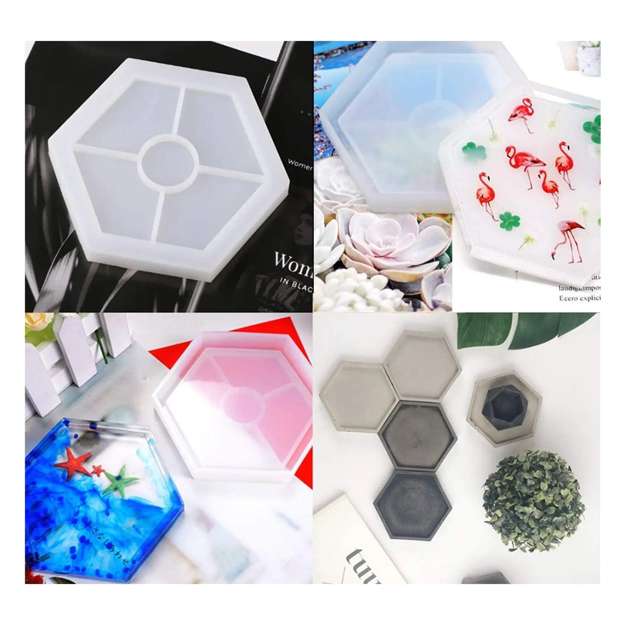 Silicone Mold – Coaster – Hexagon