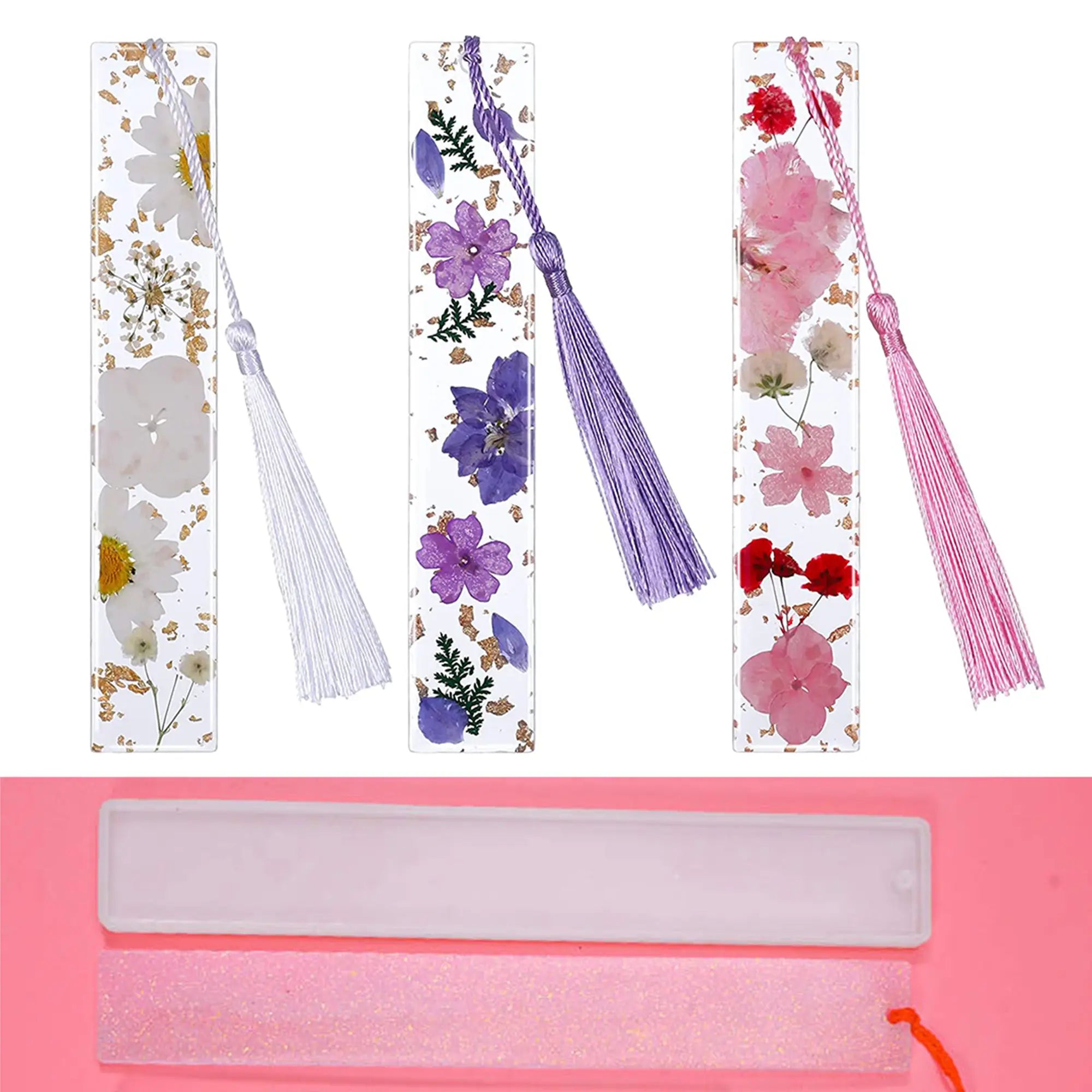 Silicone Mold - Bookmark Set of 4