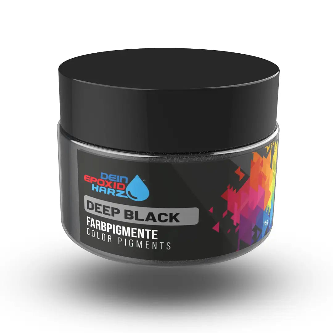 Noir profond – Pigments en poudre de couleur métallisée nacrée