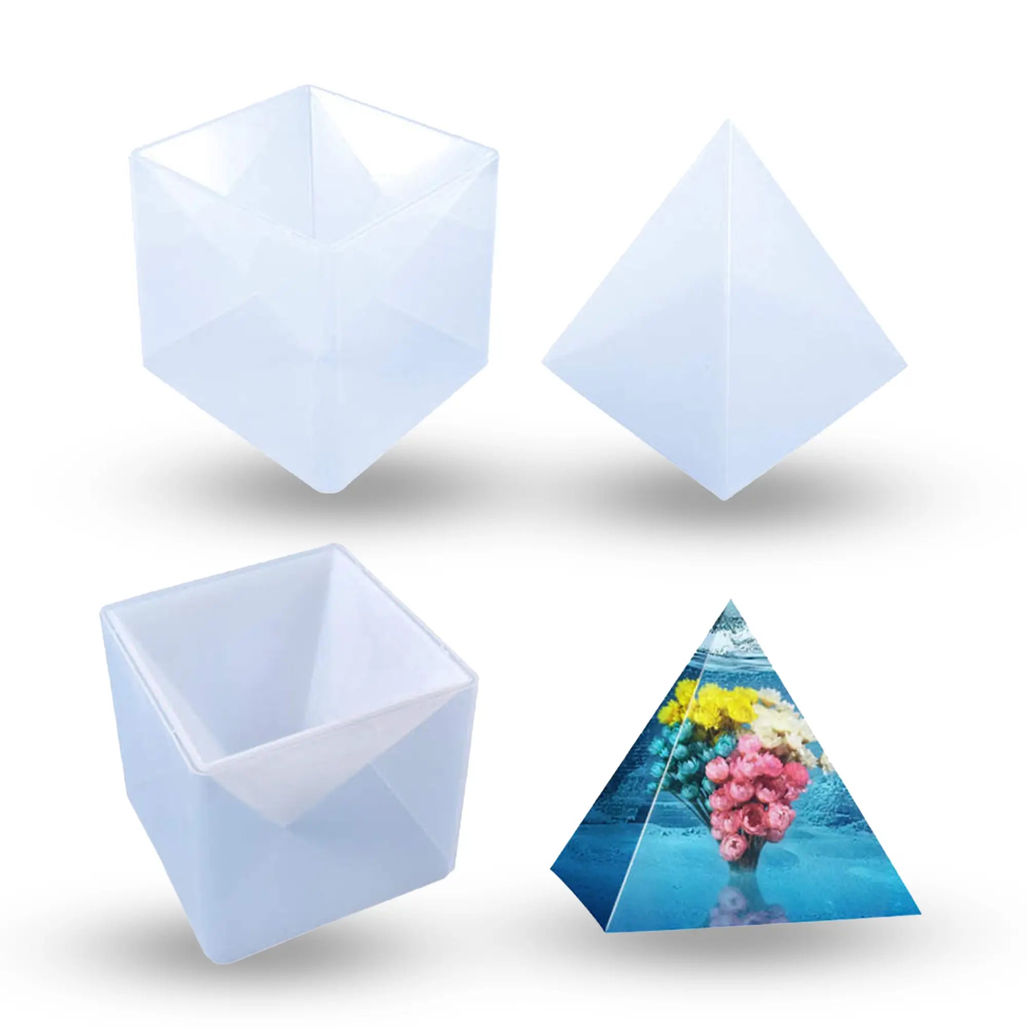 Moule en silicone - Pyramide d'orgonite