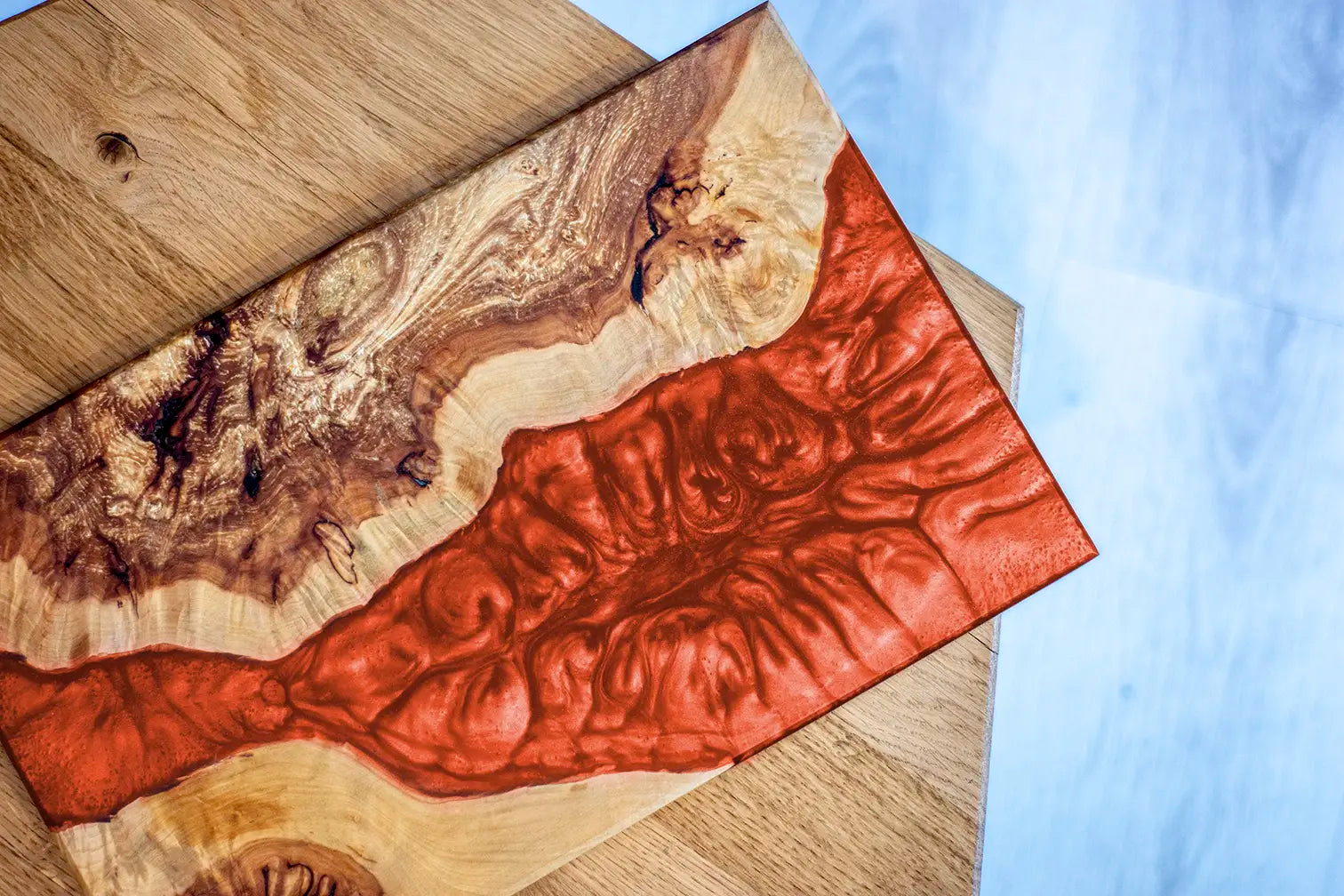 Pigments en poudre de couleur métallisée nacrés rouge vif