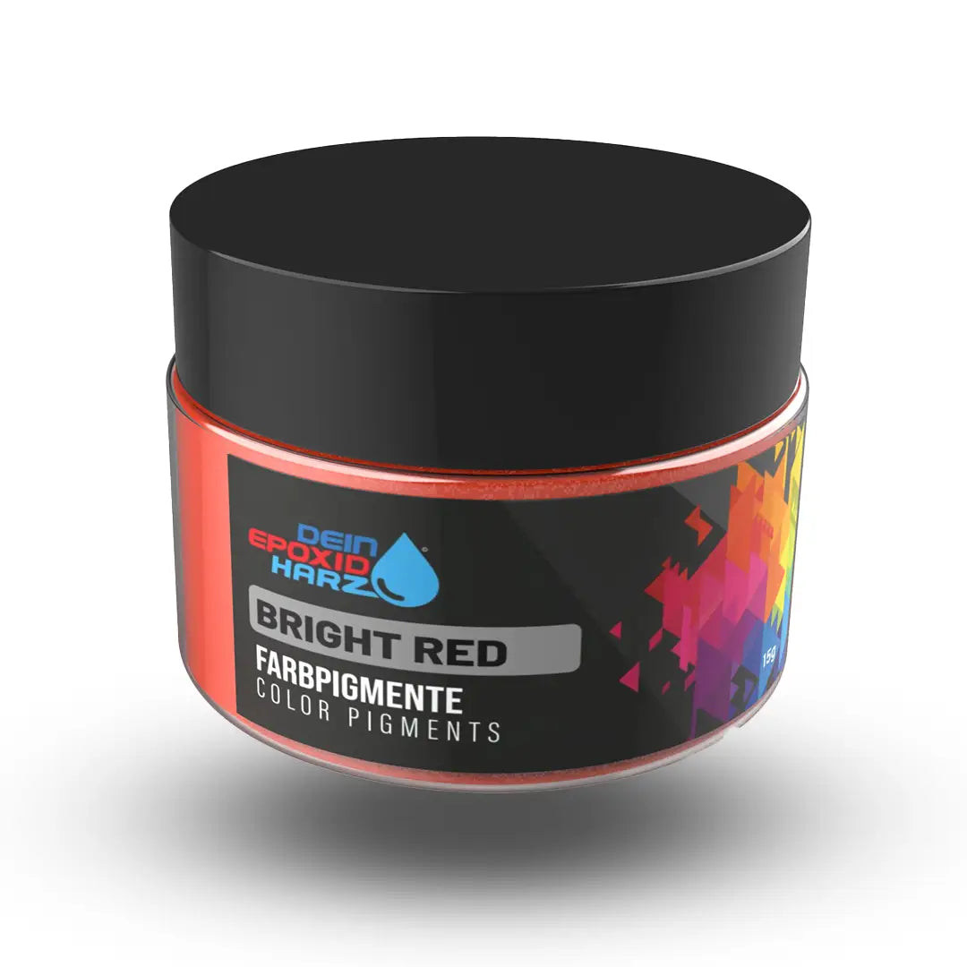 Pigments en poudre de couleur métallisée nacrés rouge vif