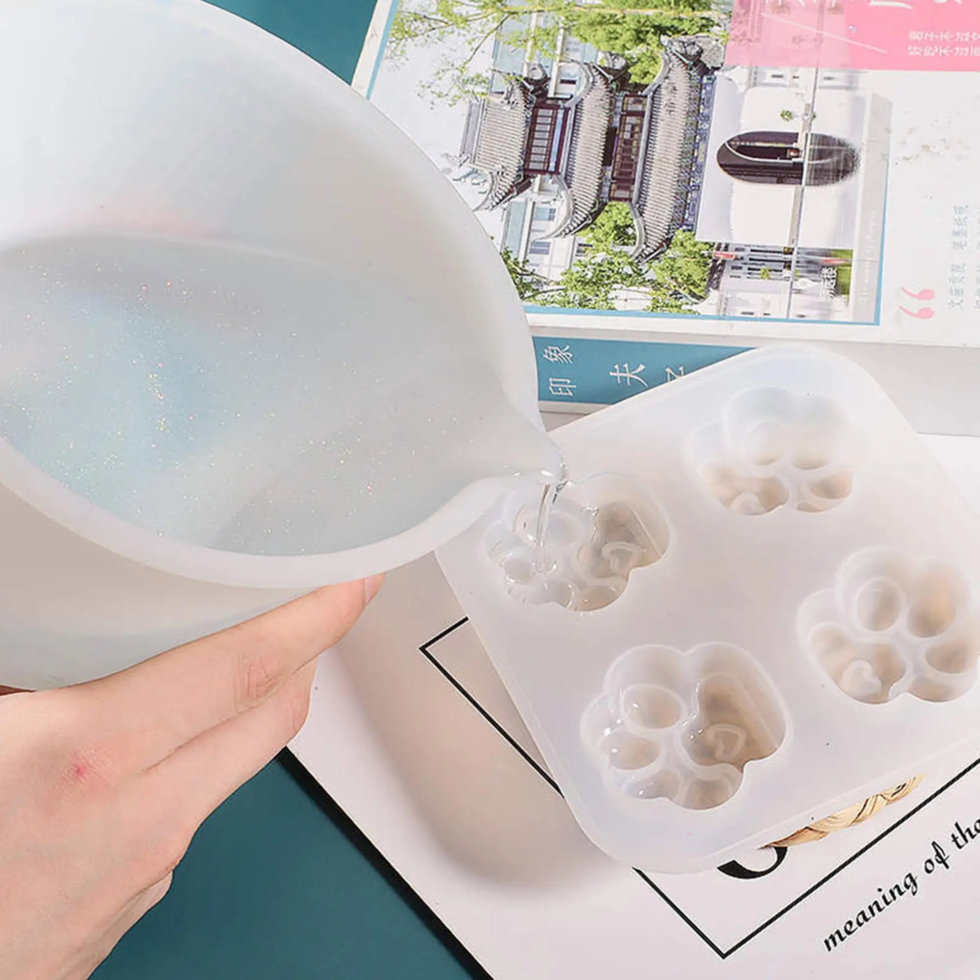 Silicone jug 500ml to 1 liter for stirring