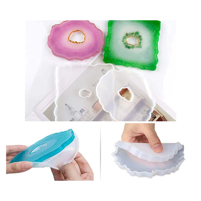 Silicone mold – coasters set of 4 with hole