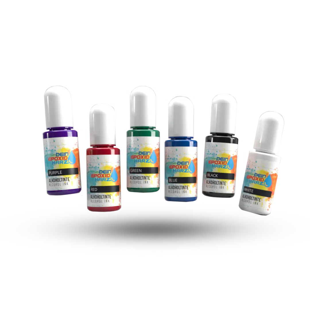 Lot de 10 couleurs – Encre de couleur transparente