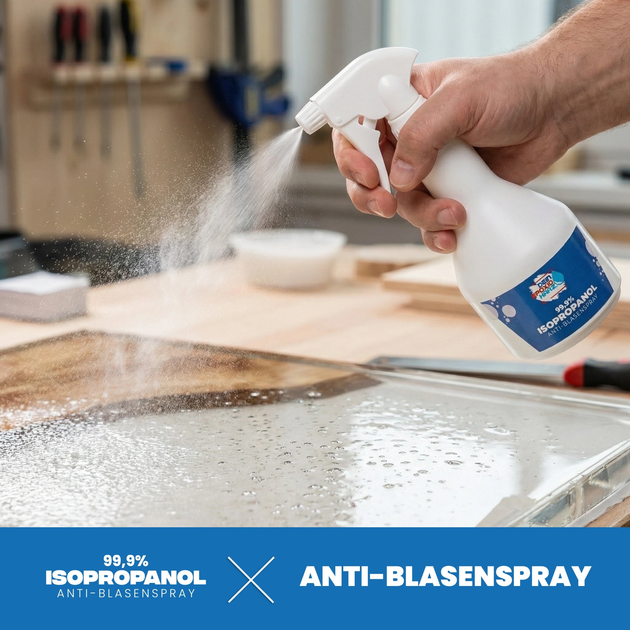 Anti-Blasen Spray - Isopropanol für Epoxidharz & Reinigung