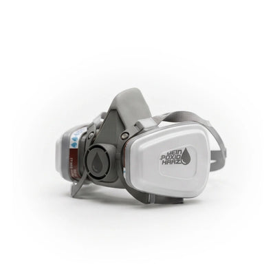 Respiratory mask for epoxy resin, sawing, grinding or renovation work