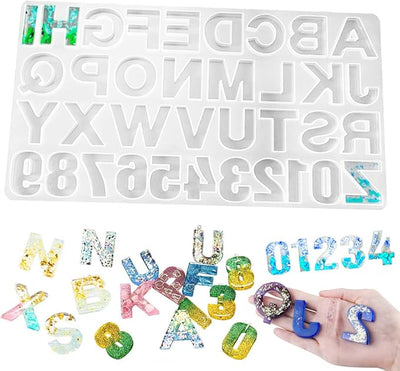 Silicone Mold - Alphabet &amp; Jewelry Set