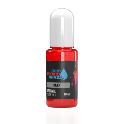Encre de couleur rouge – transparente