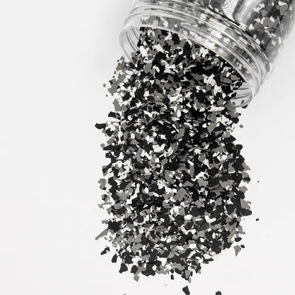 Floor Flakes / Dekochips - Grau, Schwarz & Weiß - 500g
