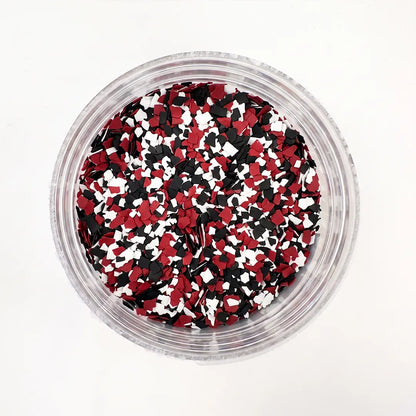 Floor Flakes / Dekochips - Rot, Schwarz & Weiß - 500g