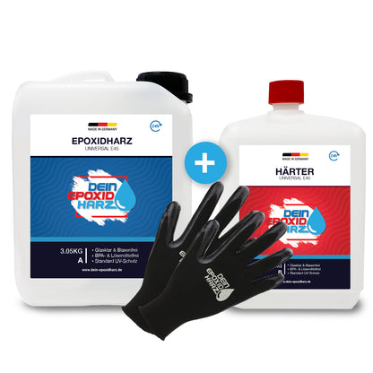 Résine époxy universelle avec durcisseur en kit