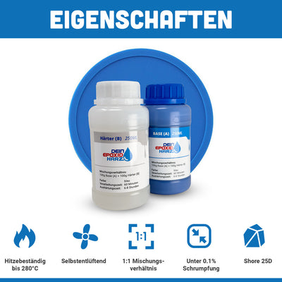 Duplicating Silicone 500gr - Liquid Silicone Rubber 1:1 - 25D