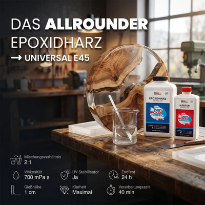 Universal Epoxidharz mit Härter im Set