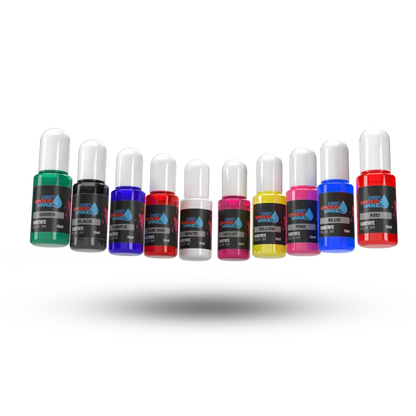 10 Colors Set – Transparent Color Ink