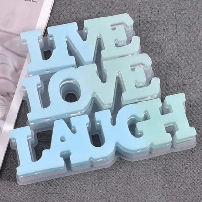 moule en silicone - Vivre-Aimer-Rire