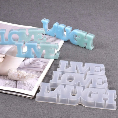 moule en silicone - Vivre-Aimer-Rire