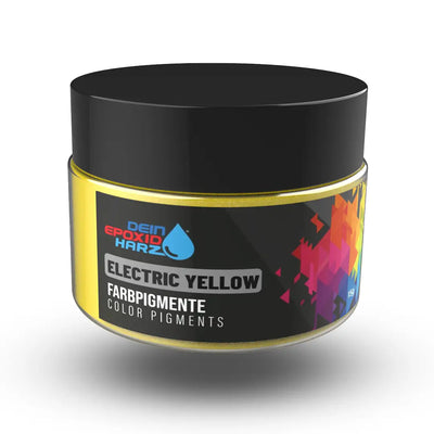 Jaune électrique – Pigments en poudre de couleur métallisée nacrée