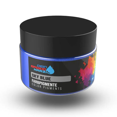Bleu ciel – Pigments en poudre de couleur métallisée nacrée