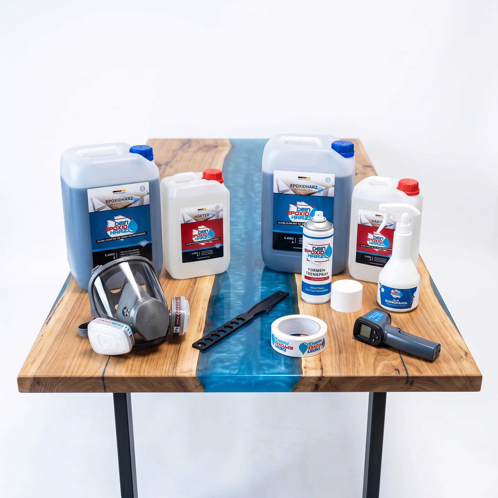 Komplettset für Rivertables & Epoxidharz Tische - L