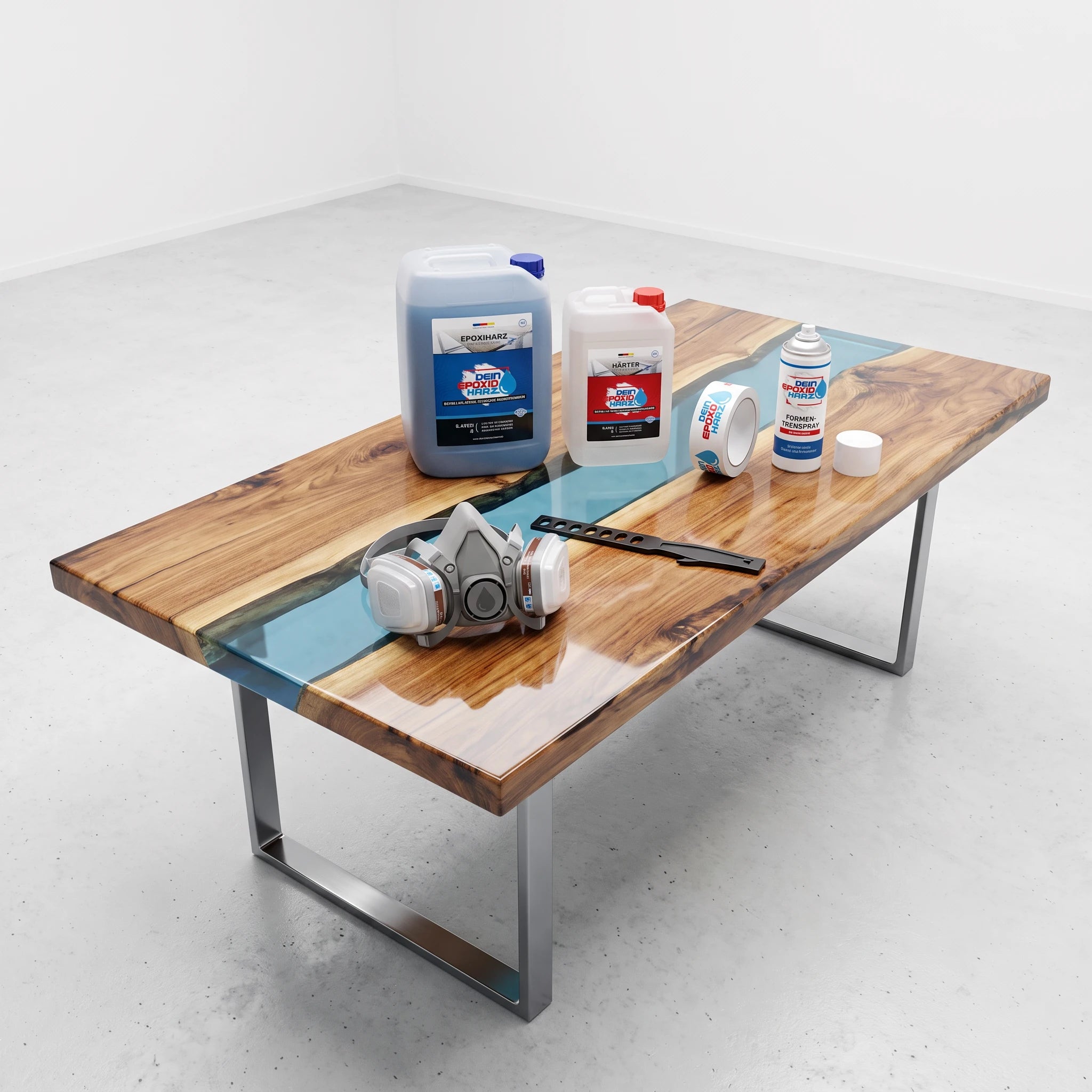 Komplettset für Rivertables & Epoxidharz Tische - M