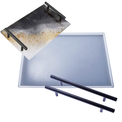 Moule en silicone - Plateau rectangulaire avec poignées