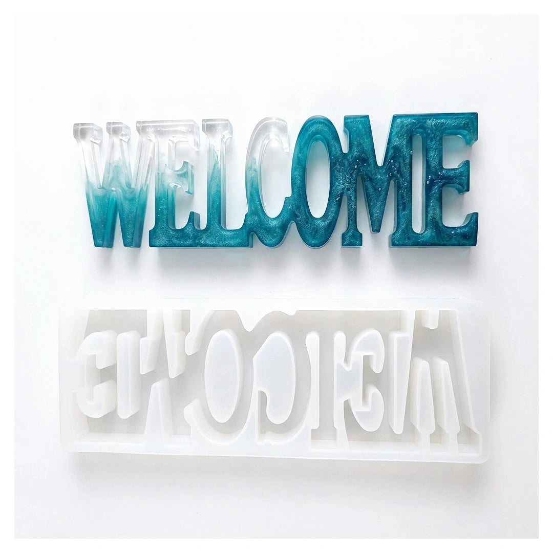 Silikonform - Welcome Schild