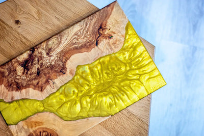 Jaune électrique – Pigments en poudre de couleur métallisée nacrée