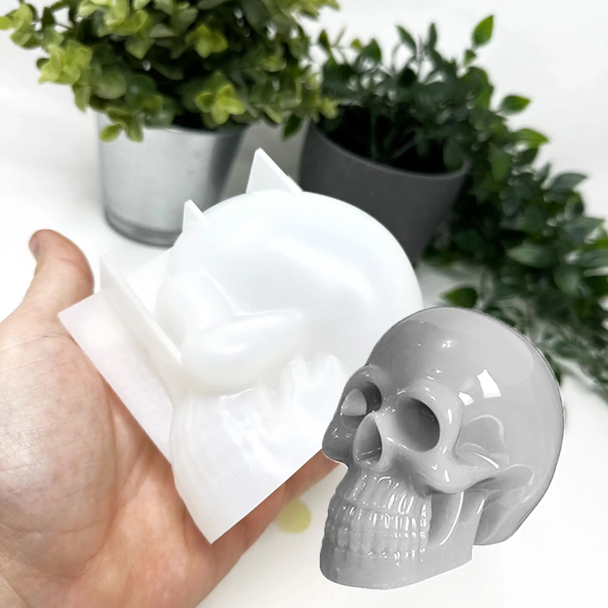 Moule en silicone - Crâne (Squelette)