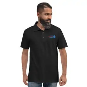 Dein-eboxidharz-classic polo shirt black front 60dc3089f06ea