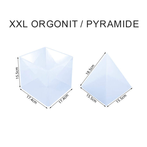 Dein-eboxidharz-Silikonform orgonit Pyramide XXL 2